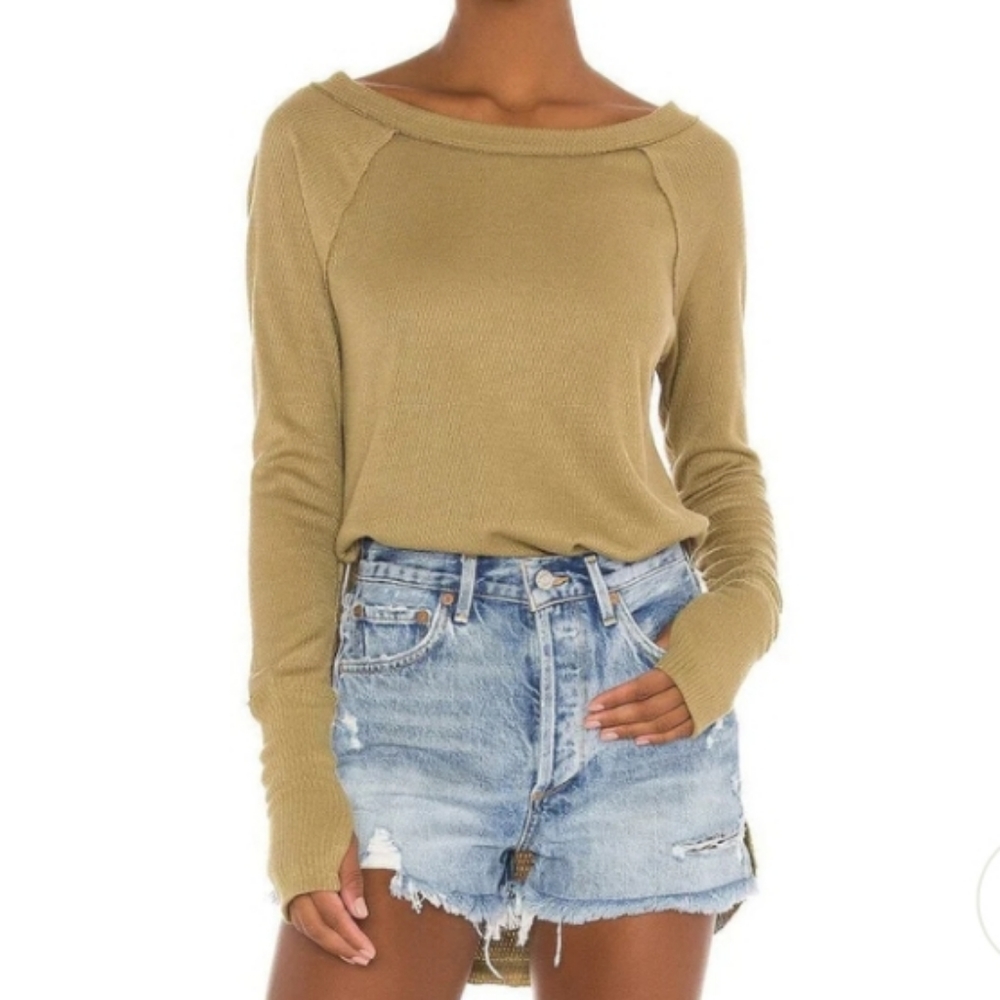 FREE PEOPLE SNOWY SUNSTONE THERMAL Sz Medium - Picture 10 of 13